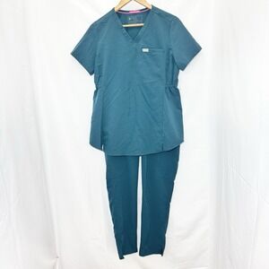 Figs Maternity Scrub Set Caribbean Blue Size XS / S Yola Pants Octavia Top